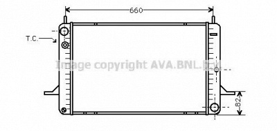 AVA QUALITY COOLING fd2070 -  Радиатор, охлаждение двигателя